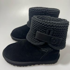 UGG SHAINA WOMEN CONVERTIBEL BOOTS SUEDE BLACK US 5